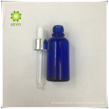 Siebdruck 30ml Glas Tropfflasche blau Öl Tropfflasche ätherisches Öl Glas 30ml